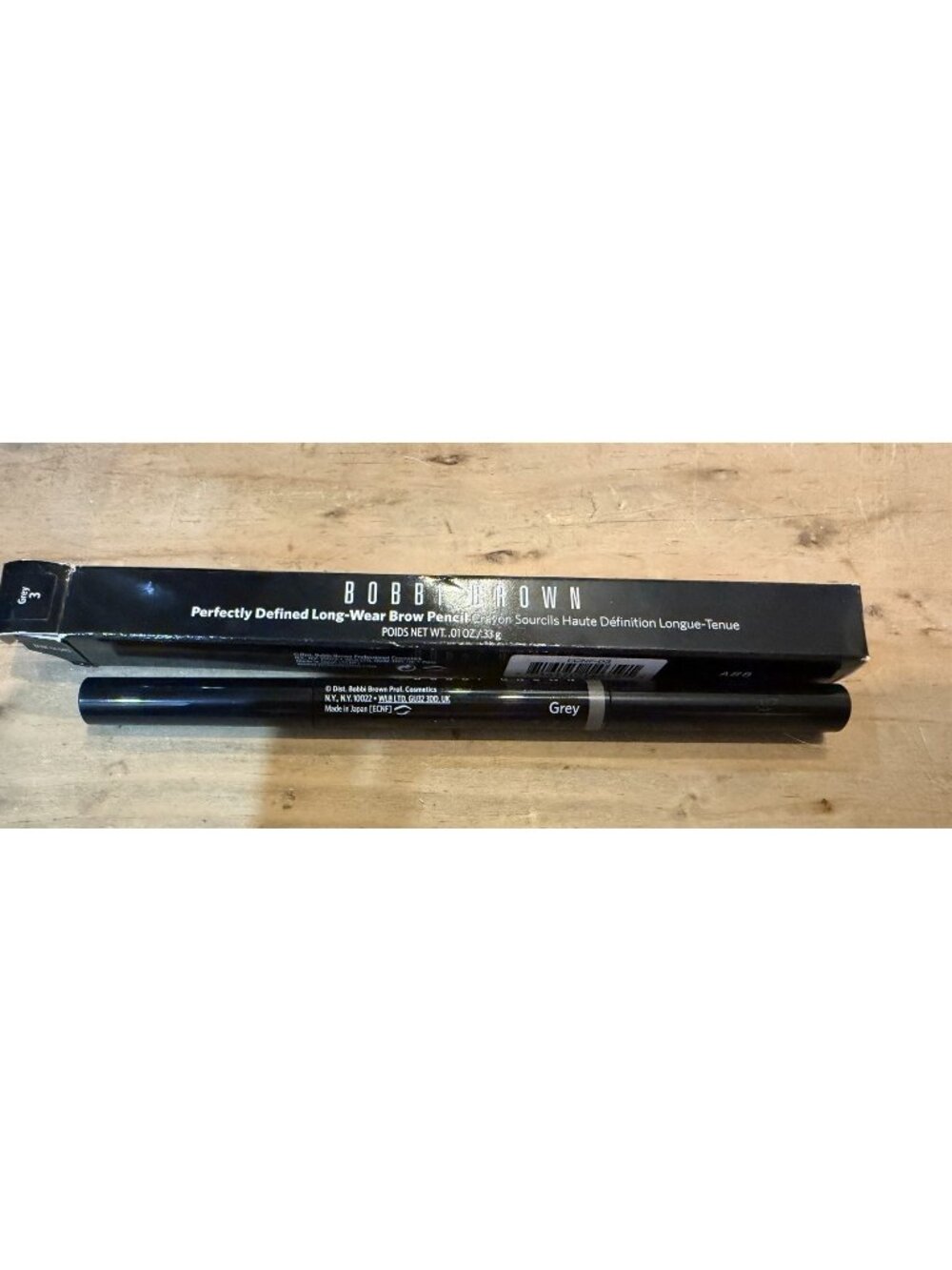 Bobbi Brown Perfectly Defined Long-Wear Brow Pencil & Brush GRAY 3 New W/ Box